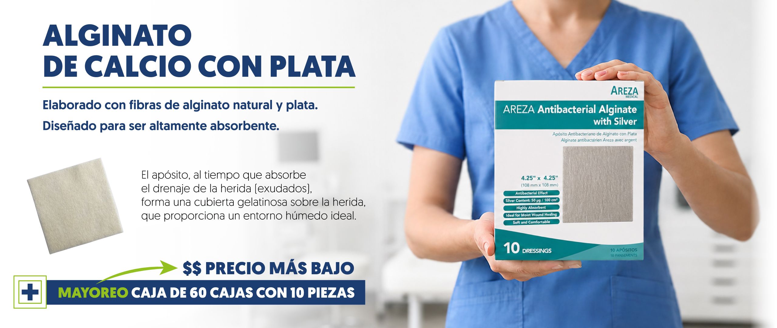 Alginato Con Plata - Areza Medical - DAQ