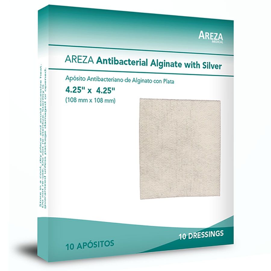 Apósito Antibacteriano de Alginato con Plata <span style="font-size:12px;">10 piezas</span>